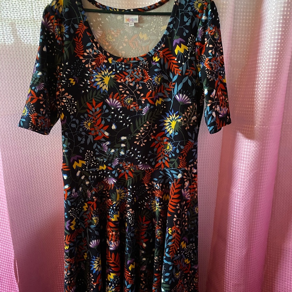 LuLaroe dress, falls slightly below the knee